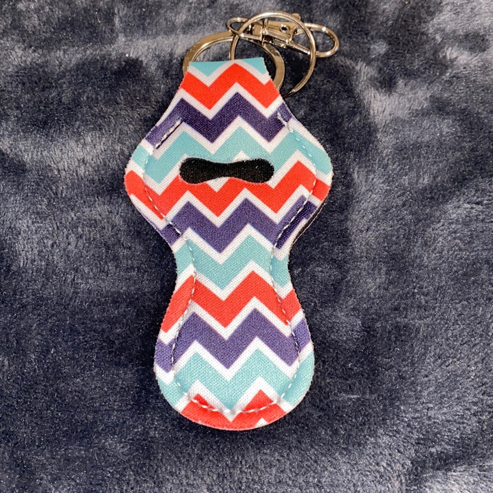 New Zigzag chapstick holder keychain
